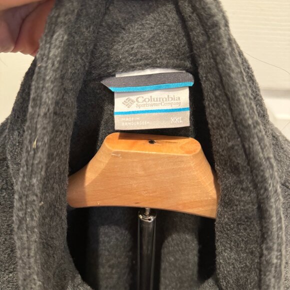 Columbia Men's NWT XXL Steens Mountain Full Zip Fleece Jacket Pockets Gray $75 - Picture 3 of 8